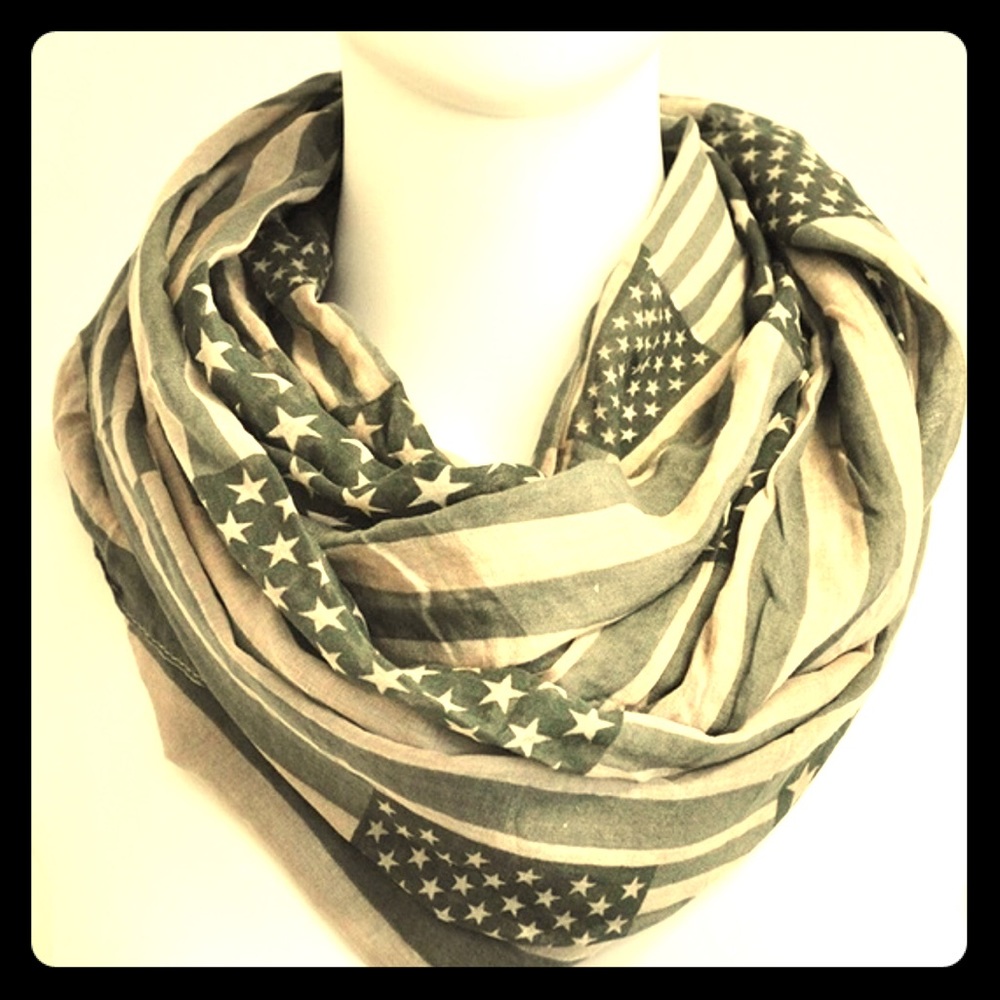 American Flag Infinity Scarf, show your USA pride!